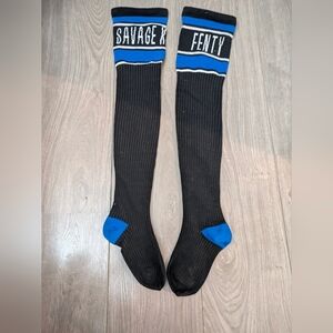 New savage and Fenty thigh high socks perfect condition size xs/small
